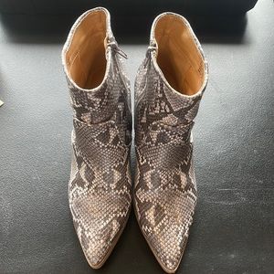 Snake skin bootie from Express